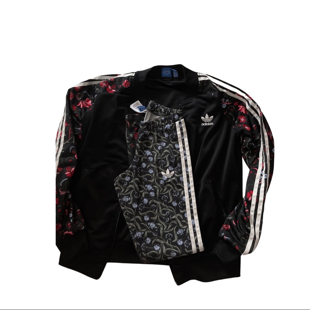 Adidas tracksuit - jacket is a Medium and leggings are a small